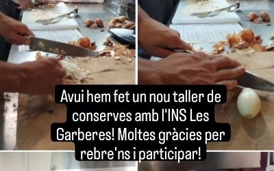 Taller de conserves per a l’Ins Les Garberes